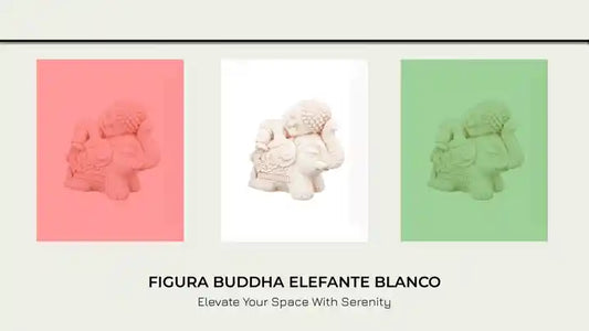 Figura Buddha elefante blanco by@Outfy