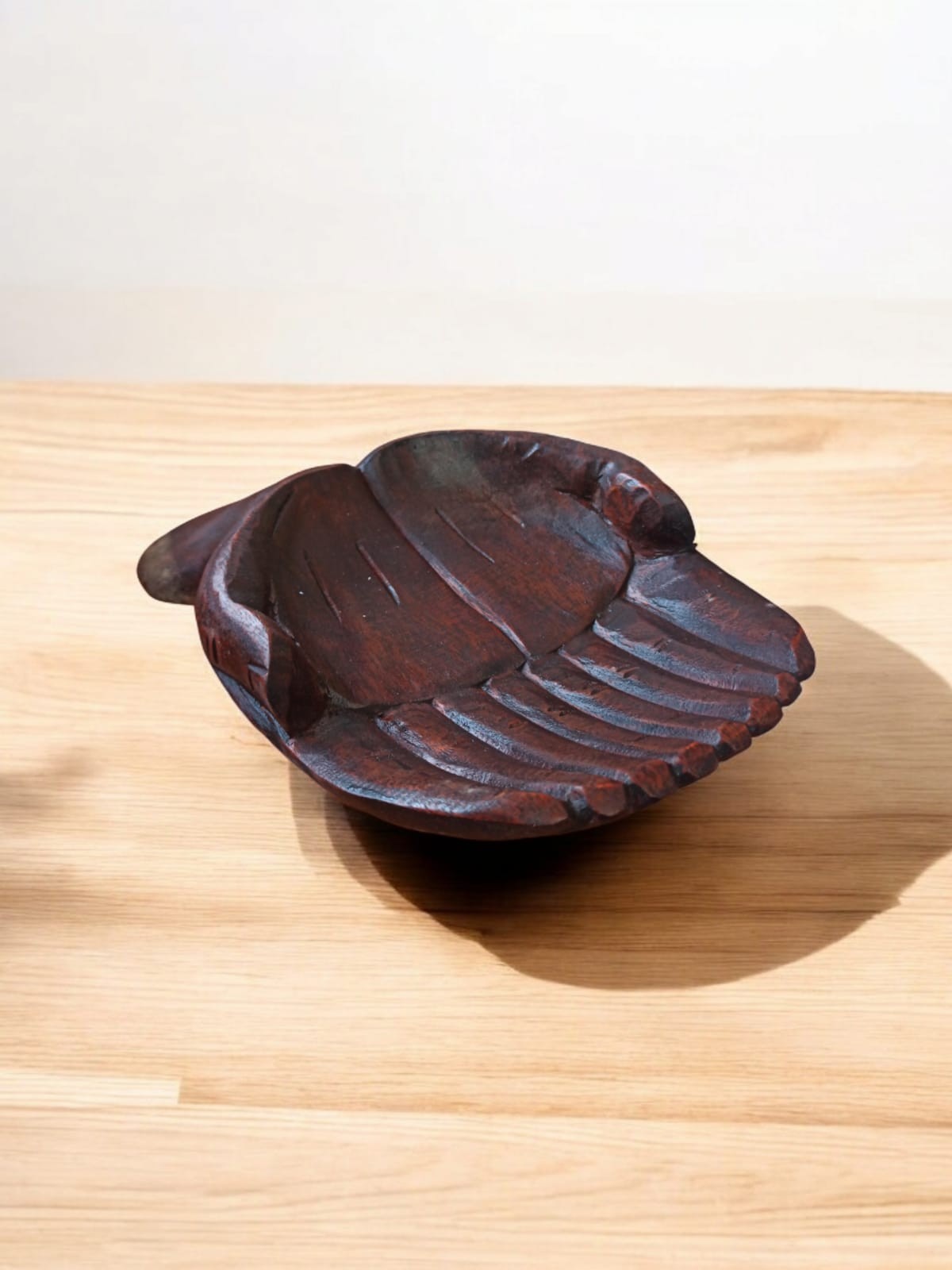 Cuenco Mano de Madera - Bandeja Decorativa Zen para Meditación