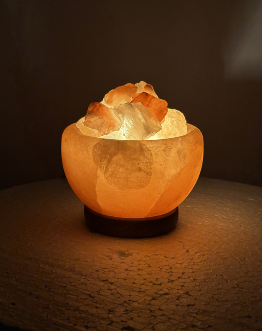 cuenco lampara de sal